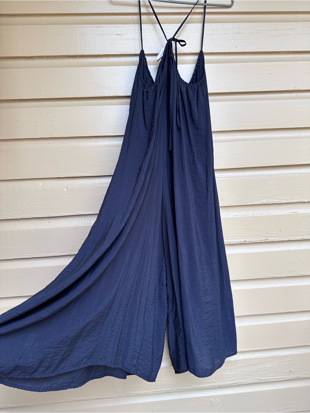 Akemi Kin Anthropologie Loose Wideleg Jumpsuit Suspenders Black Size Small - Picture 6 of 9